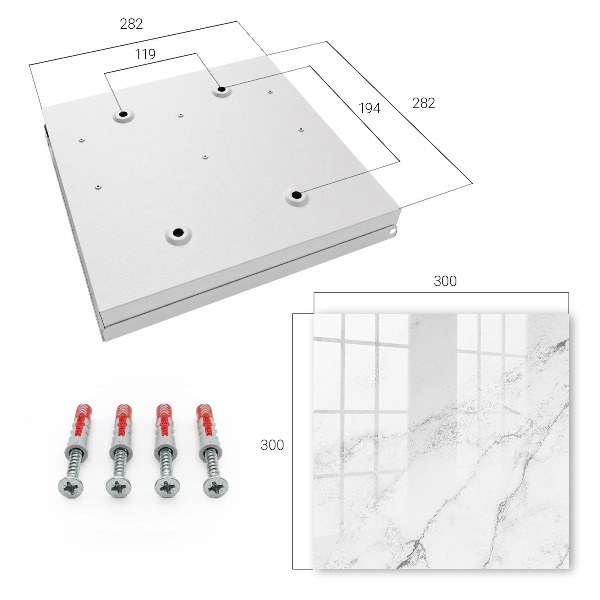 Key storage box Gray elegance