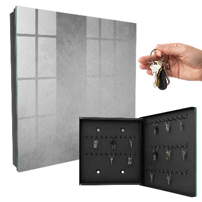 Key cabinet for wall Gray abstraction