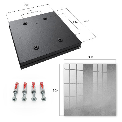 Key cabinet for wall Gray abstraction