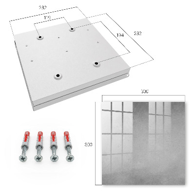 Key cabinet for wall Gray abstraction
