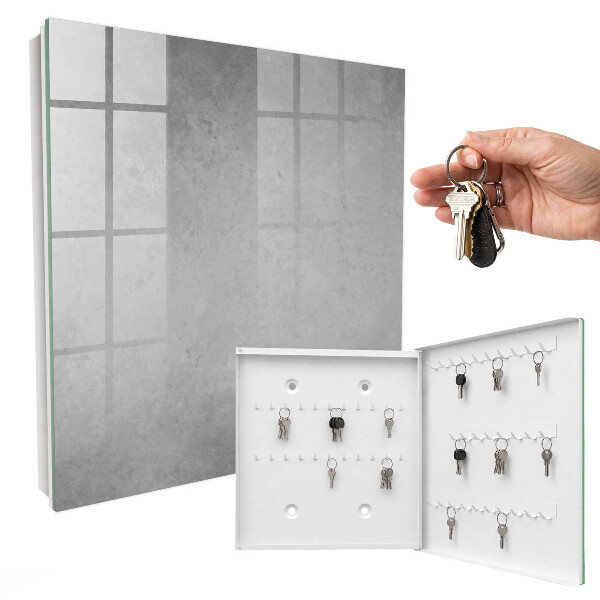 Key cabinet for wall Gray abstraction