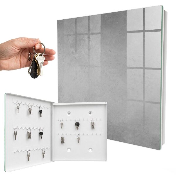 Key cabinet for wall Gray abstraction