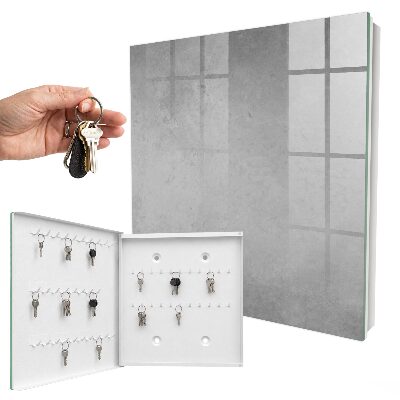 Key cabinet for wall Gray abstraction