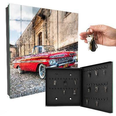 Key cabinet for wall Retro car