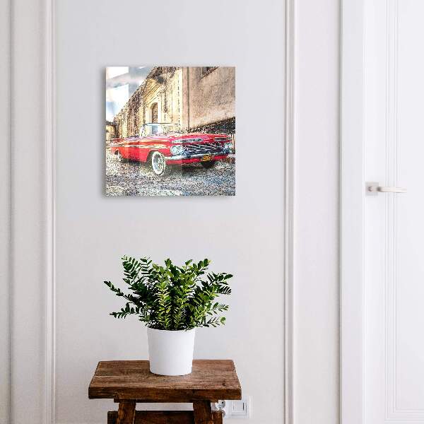 Key cabinet for wall Retro car