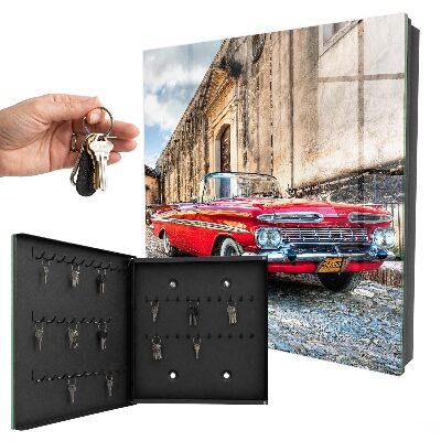 Key cabinet for wall Retro car