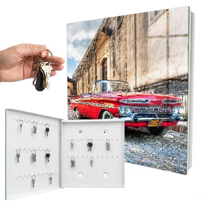 Key cabinet for wall Retro car