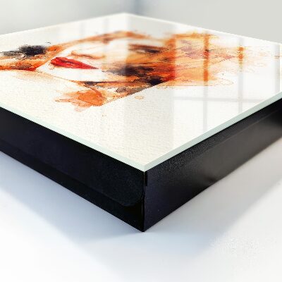 Key storage box Women's watercolor
