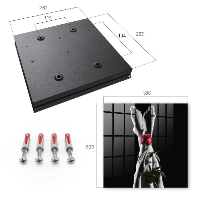 Key cabinet for wall The elegance of a rose