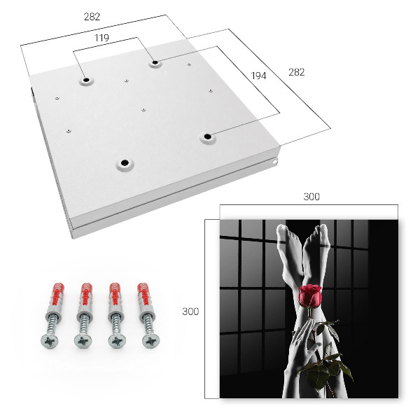 Key cabinet for wall The elegance of a rose