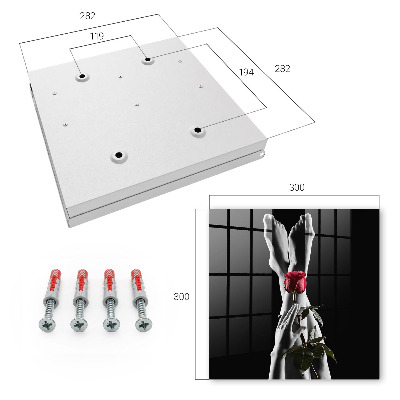Key cabinet for wall The elegance of a rose