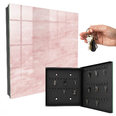 Key cabinet for wall Pink ties