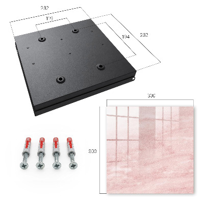 Key cabinet for wall Pink ties