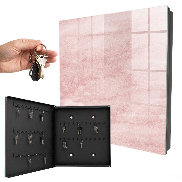 Key cabinet for wall Pink ties