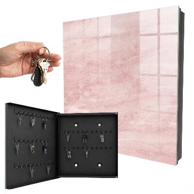 Key cabinet for wall Pink ties