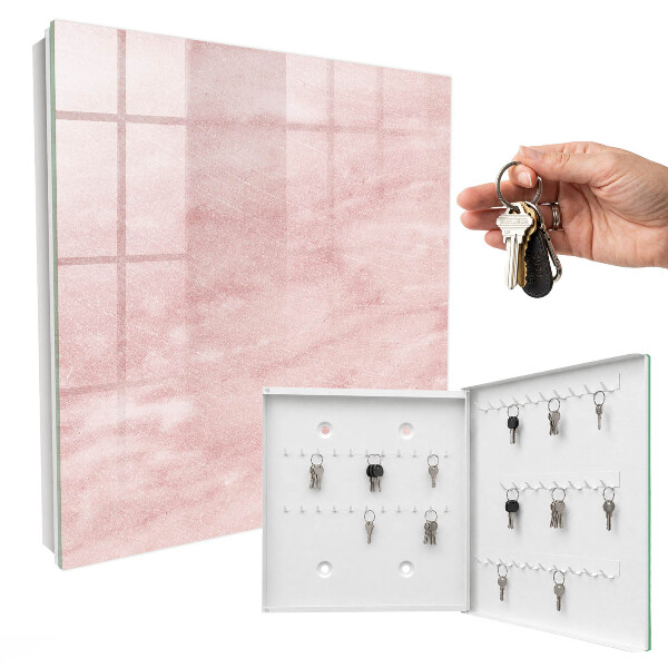 Key cabinet for wall Pink ties