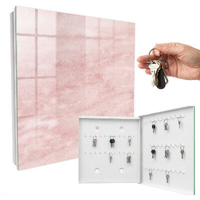 Key cabinet for wall Pink ties