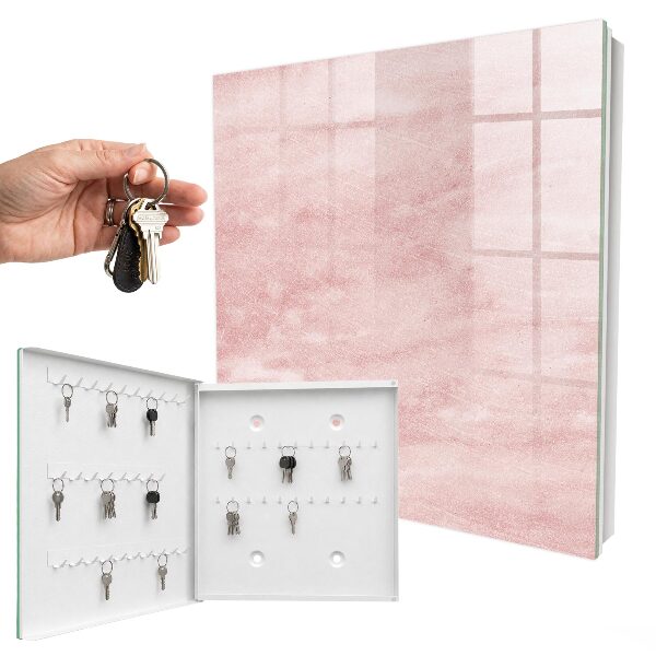 Key cabinet for wall Pink ties