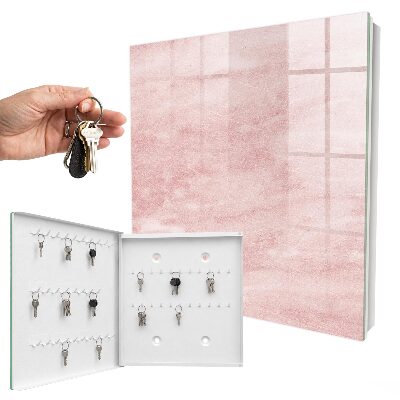 Key cabinet for wall Pink ties