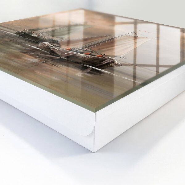 Key cabinet for wall Sea sailboats