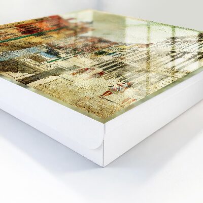 Key storage box Colorful city