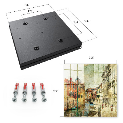 Key storage box Colorful city