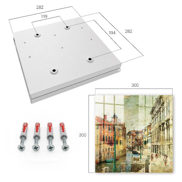 Key storage box Colorful city