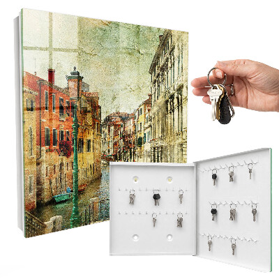 Key storage box Colorful city