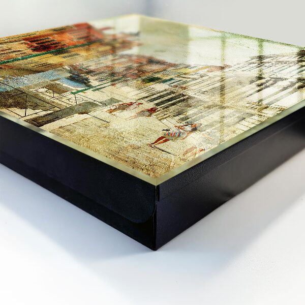 Key storage box Colorful city