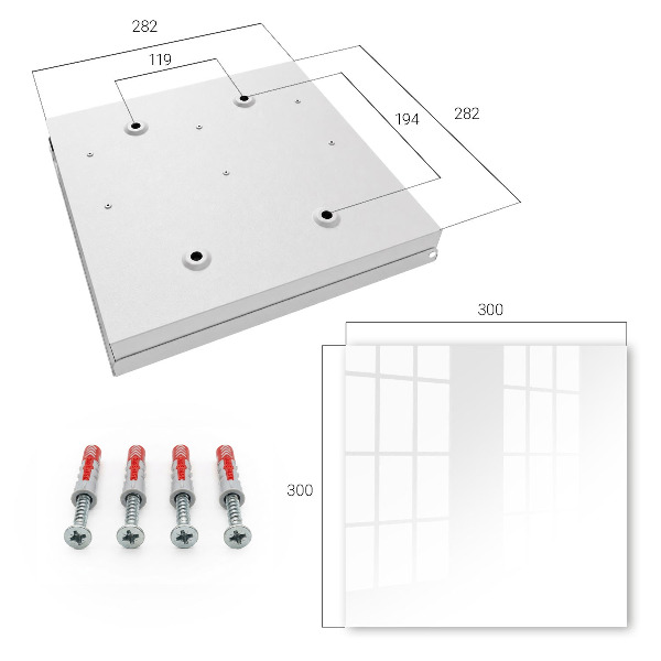 Key storage box White