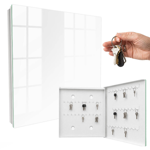 Key storage box White