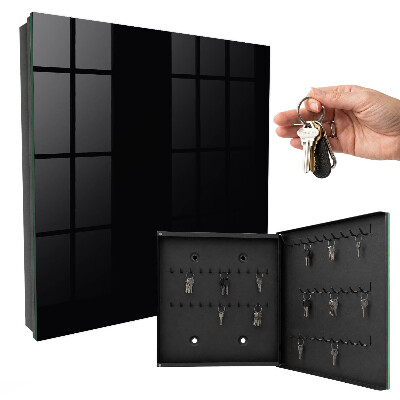 Key cabinet for wall Black