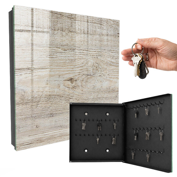 Key cabinet for wall Wooden texture