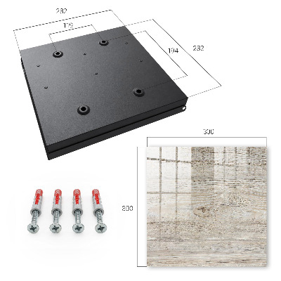 Key cabinet for wall Wooden texture