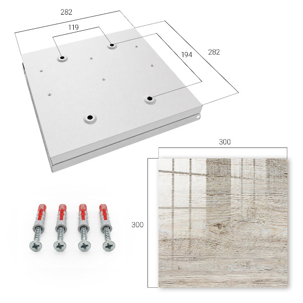Key cabinet for wall Wooden texture