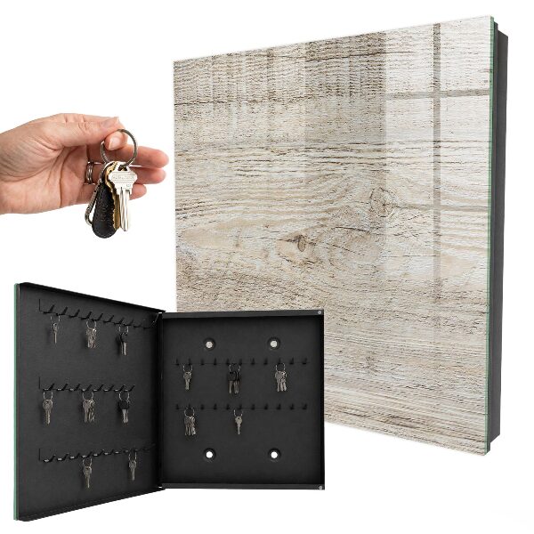 Key cabinet for wall Wooden texture