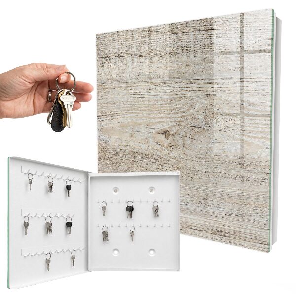 Key cabinet for wall Wooden texture