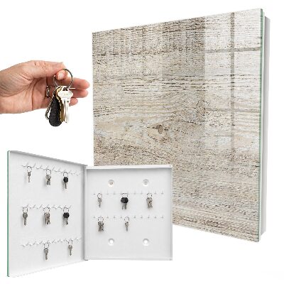 Key cabinet for wall Wooden texture
