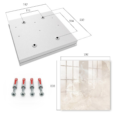 Key storage box Marble elegance