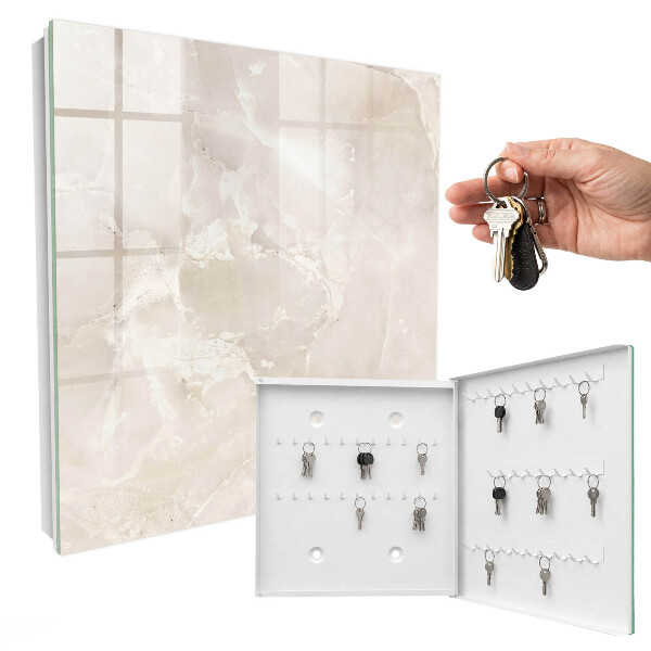 Key storage box Marble elegance