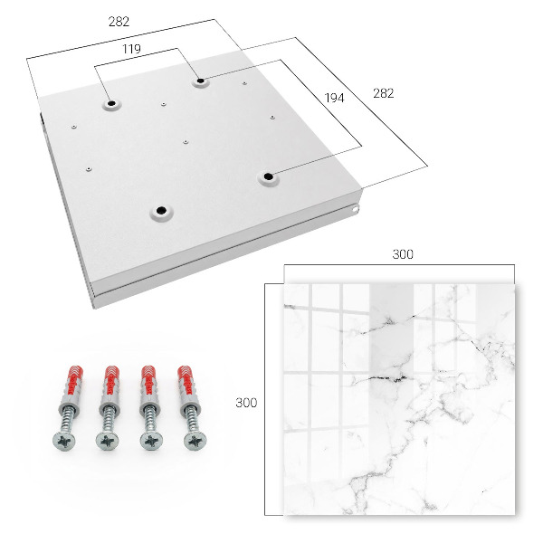 Key storage box Marble pattern
