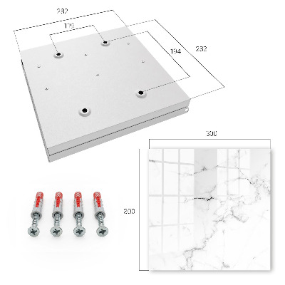 Key storage box Marble pattern