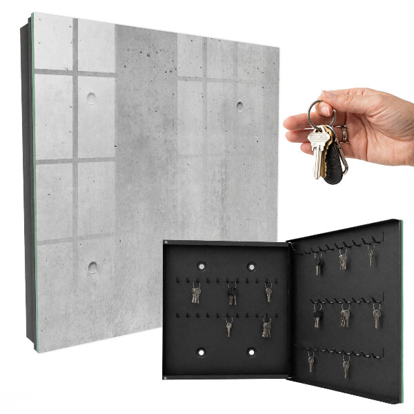 Key cabinet for wall Raw concrete