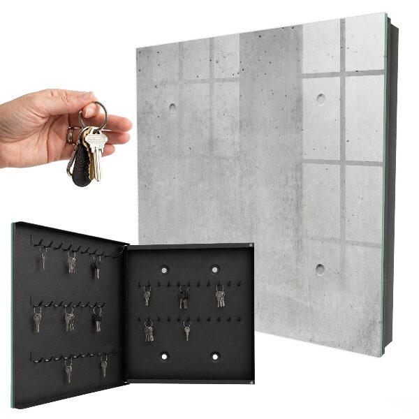 Key cabinet for wall Raw concrete