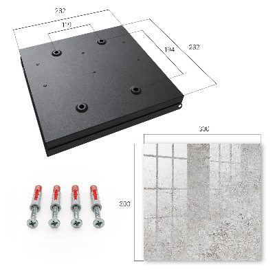 Key cabinet for wall Gray surface