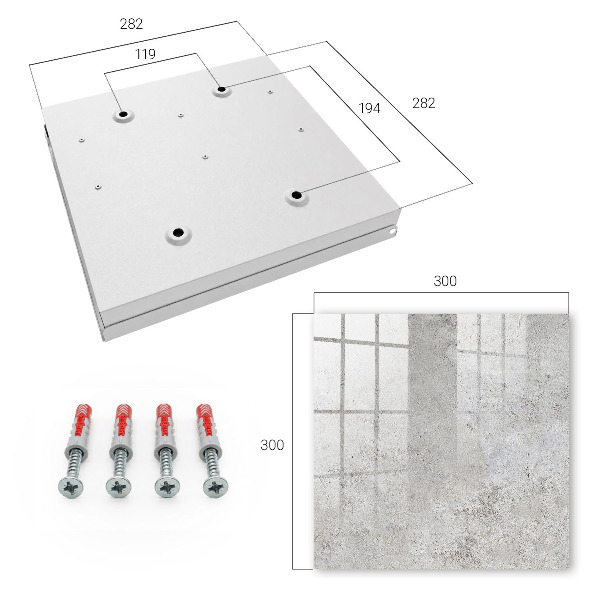 Key cabinet for wall Gray surface