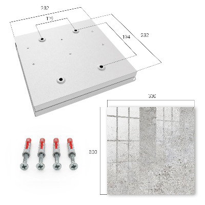 Key cabinet for wall Gray surface
