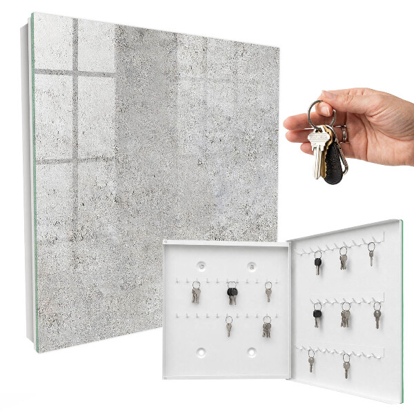 Key cabinet for wall Gray surface