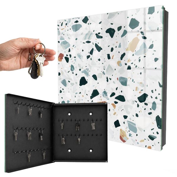 Key storage box Colored stones