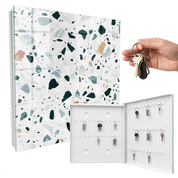 Key storage box Colored stones
